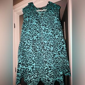 Torrid - Sleeveless Leopard Print Blouse - Size 1 (14/16) - Like new